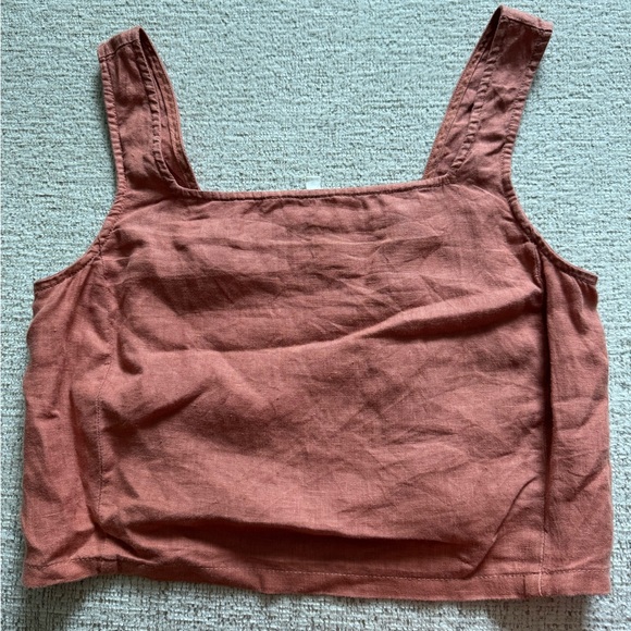 Lou & Grey Tops - 100% linen cropped tank